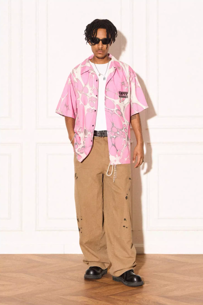 EMPTY REFERENCE Cell Full Print Short Sleeve Shirt