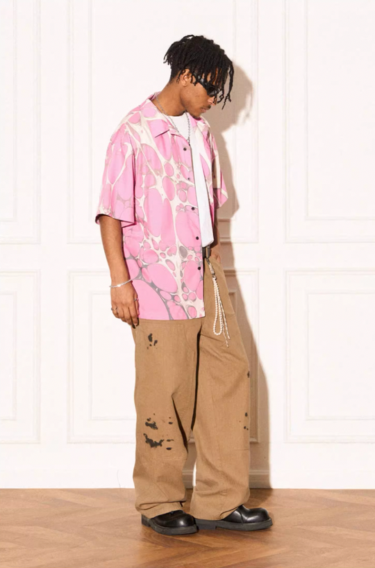 EMPTY REFERENCE Cell Full Print Short Sleeve Shirt