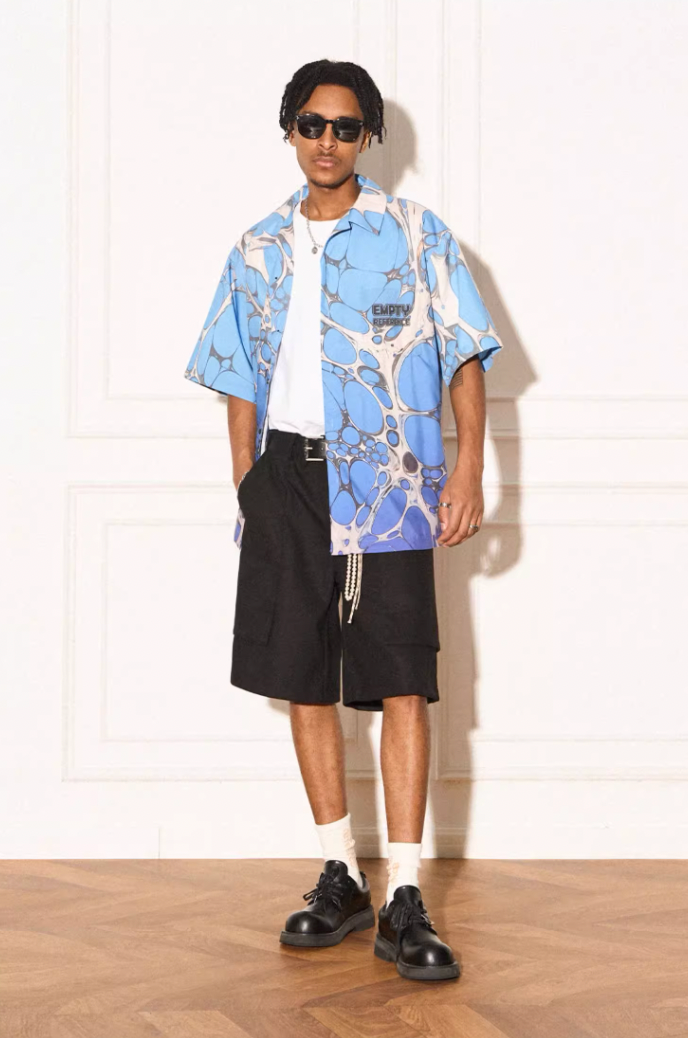 EMPTY REFERENCE Cell Full Print Short Sleeve Shirt