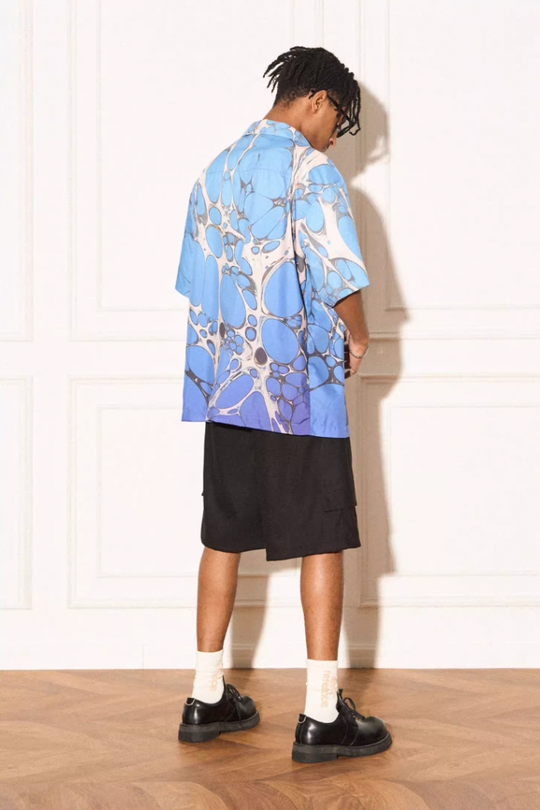EMPTY REFERENCE Cell Full Print Short Sleeve Shirt