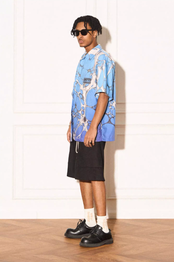 EMPTY REFERENCE Cell Full Print Short Sleeve Shirt