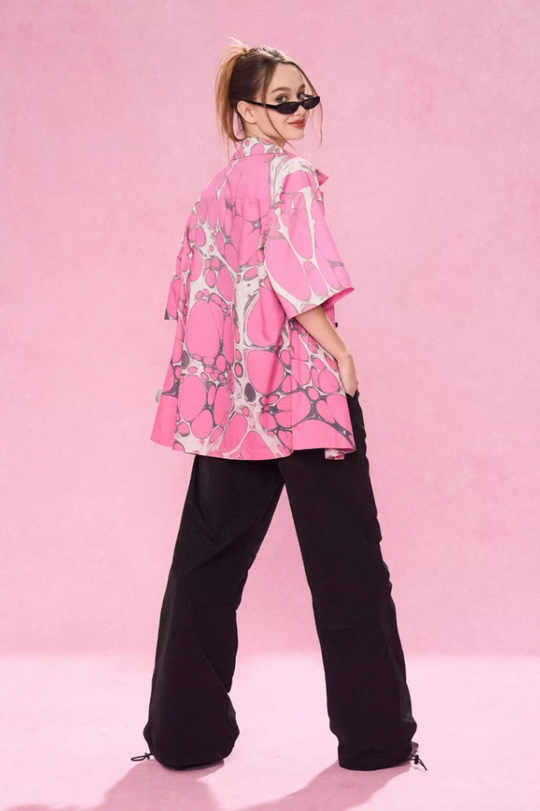 EMPTY REFERENCE Cell Full Print Short Sleeve Shirt