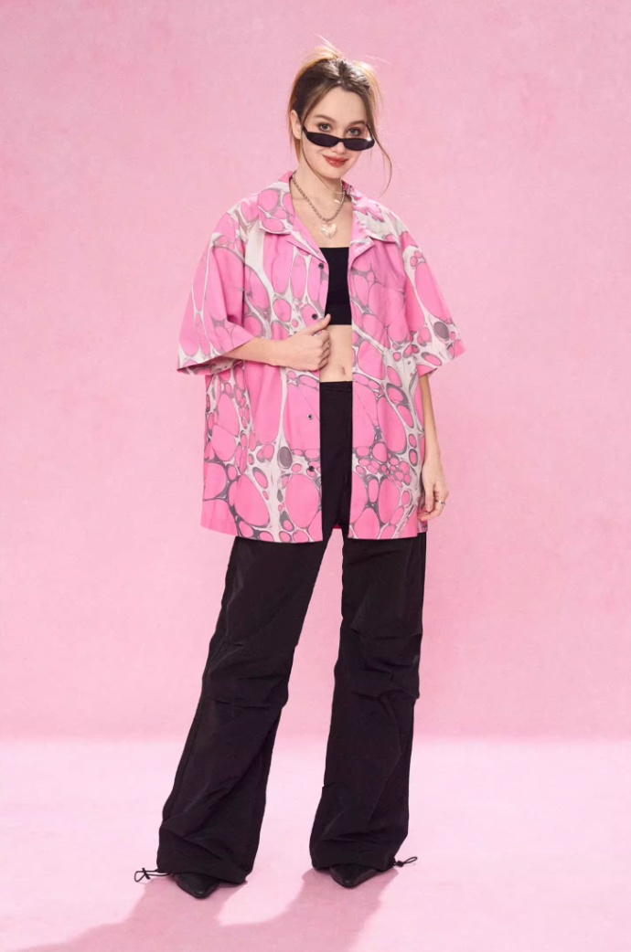 EMPTY REFERENCE Cell Full Print Short Sleeve Shirt