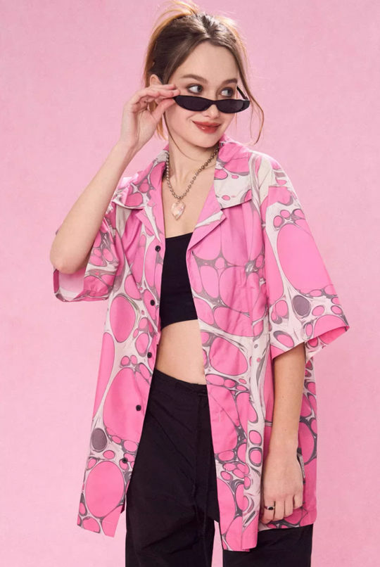 EMPTY REFERENCE Cell Full Print Short Sleeve Shirt