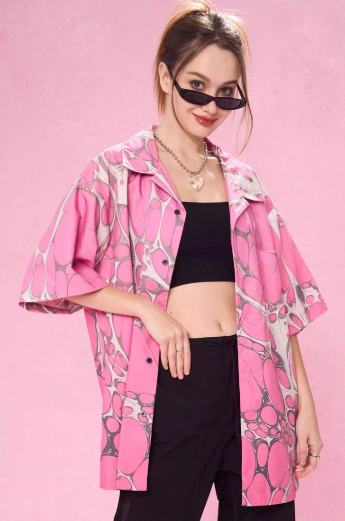 EMPTY REFERENCE Cell Full Print Short Sleeve Shirt