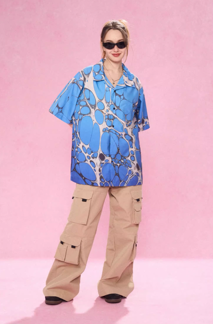 EMPTY REFERENCE Cell Full Print Short Sleeve Shirt