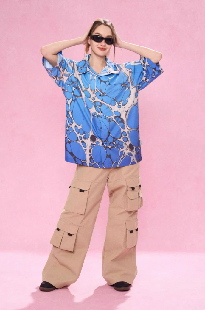 EMPTY REFERENCE Cell Full Print Short Sleeve Shirt