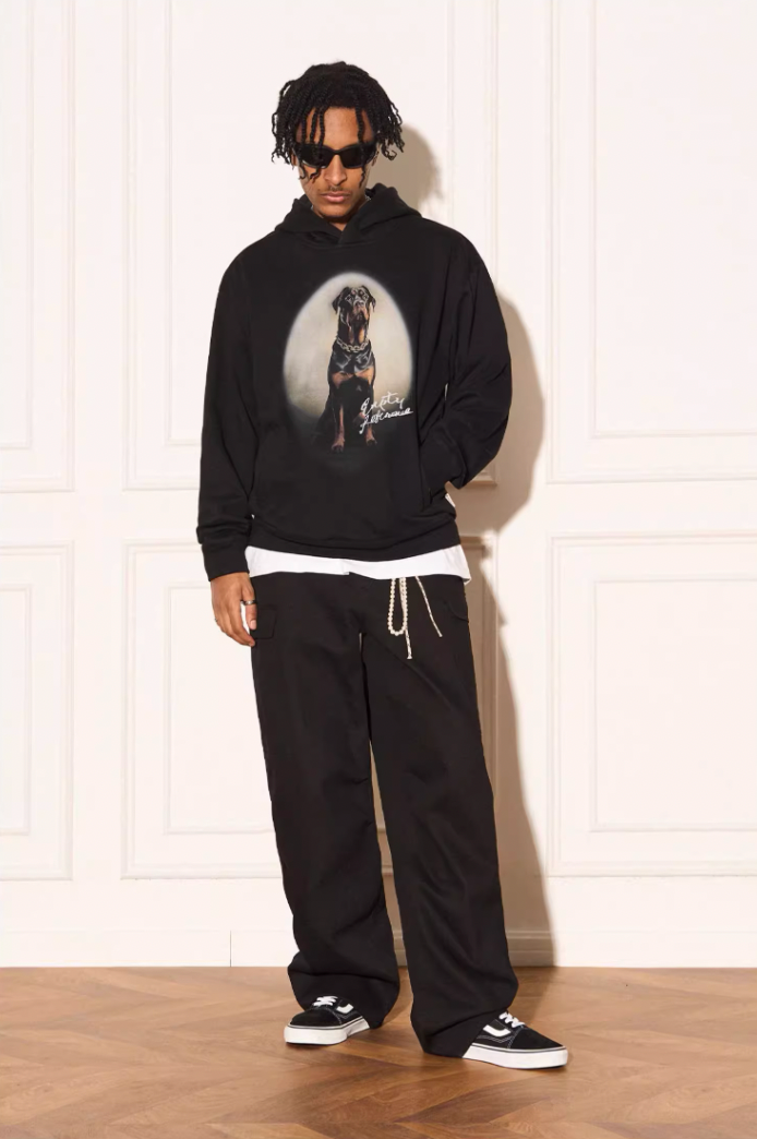 EMPTY REFERENCE Rottweiler Dog Print Hoodie