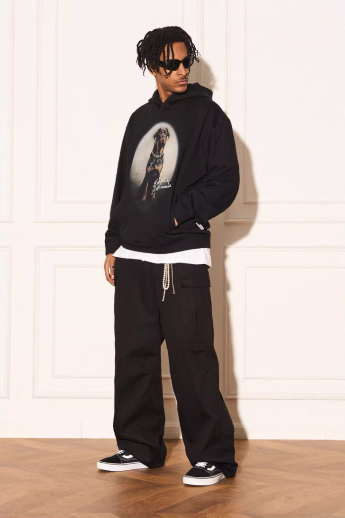 EMPTY REFERENCE Rottweiler Dog Print Hoodie