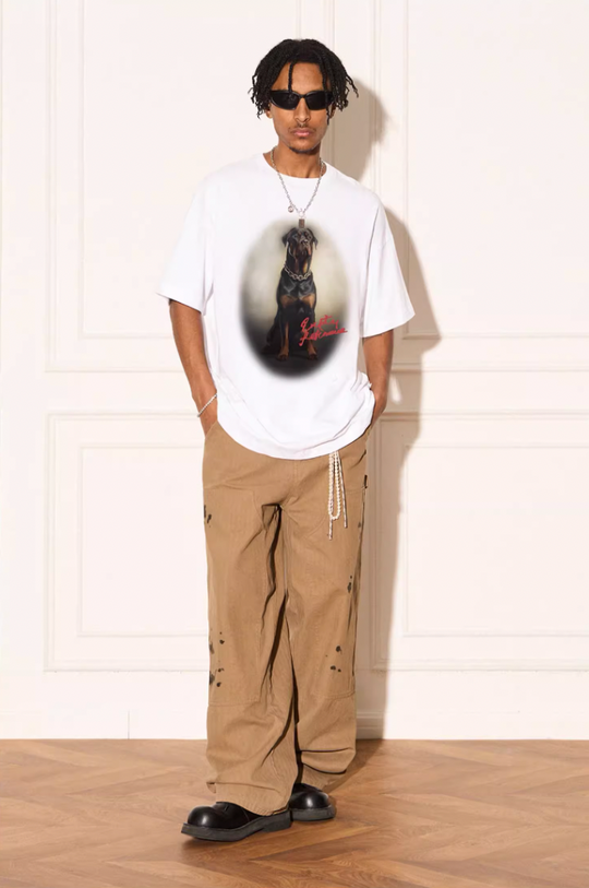 EMPTY REFERENCE Rottweiler Dog Print Tee