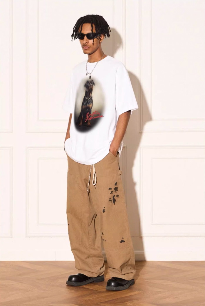 EMPTY REFERENCE Rottweiler Dog Print Tee