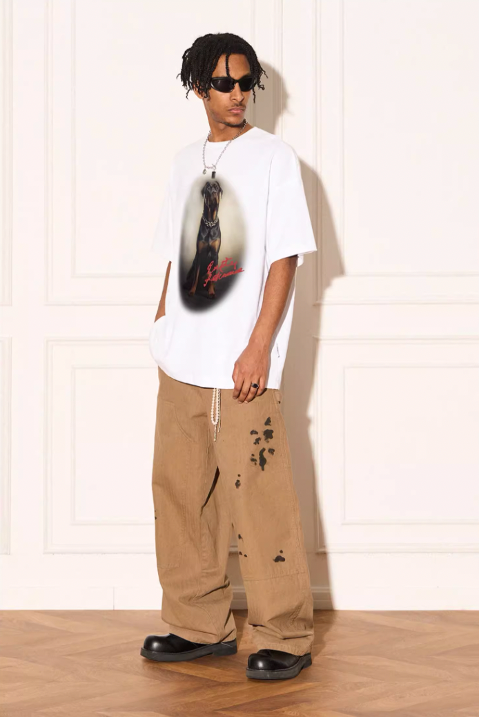 EMPTY REFERENCE Rottweiler Dog Print Tee