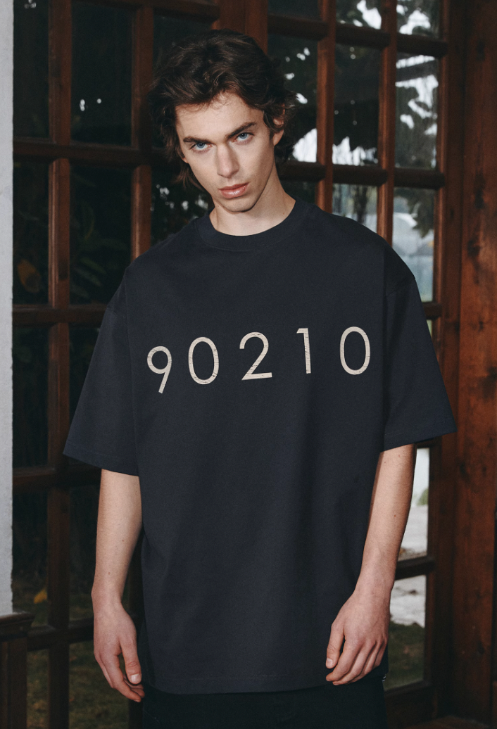 ANTIDOTE 90210 Cracked Print Tee