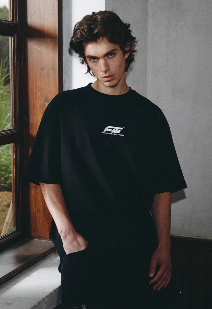 ANTIDOTE Basic Logo Letter Printed Tee