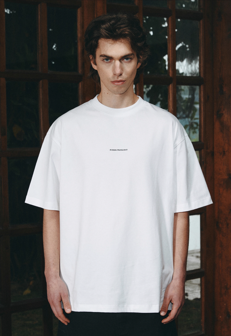ANTIDOTE Small Letter Print Basic Tee