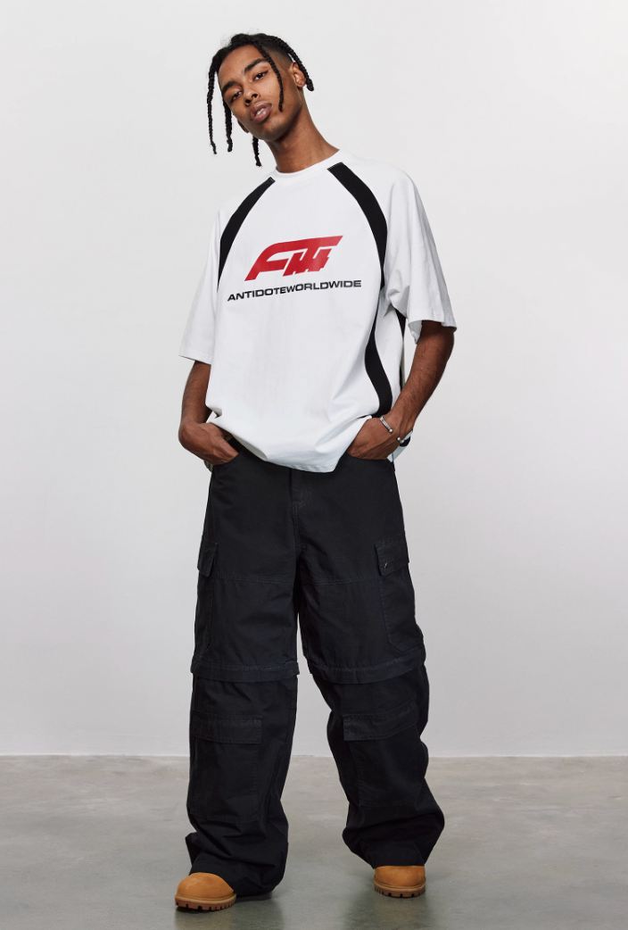 ANTIDOTE Racing Raglan Contrasting Color Tee