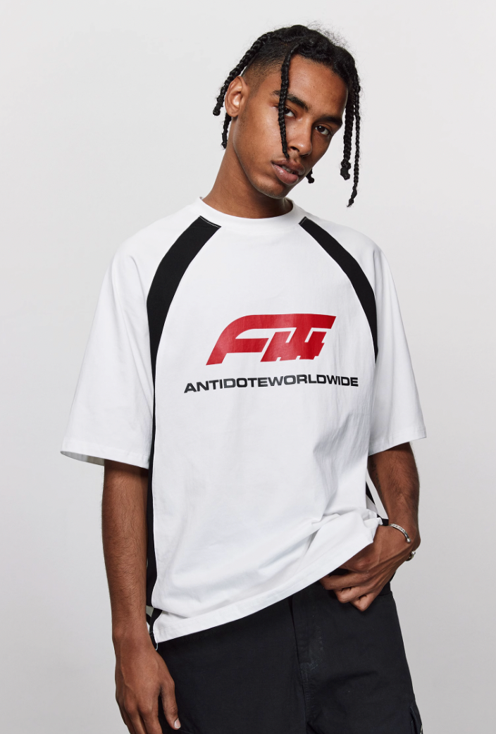 ANTIDOTE Racing Raglan Contrasting Color Tee