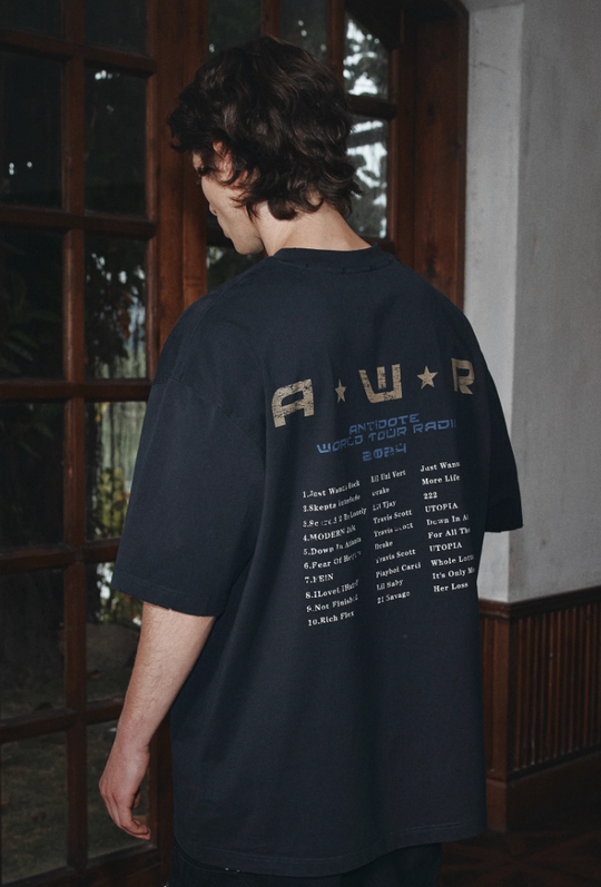 ANTIDOTE Radio Mottled Old Printed Tee