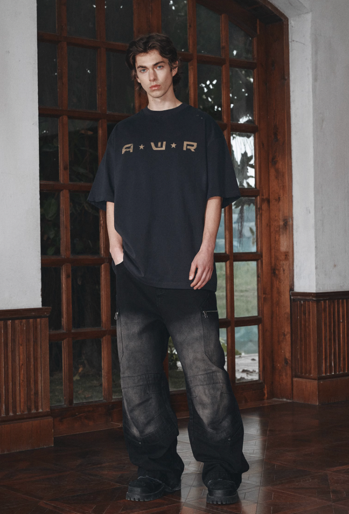 ANTIDOTE Radio Mottled Old Printed Tee