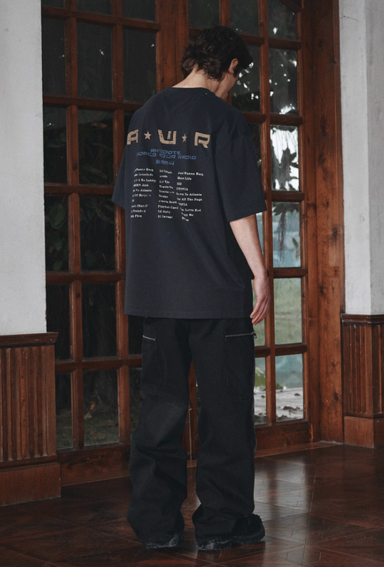 ANTIDOTE Radio Mottled Old Printed Tee