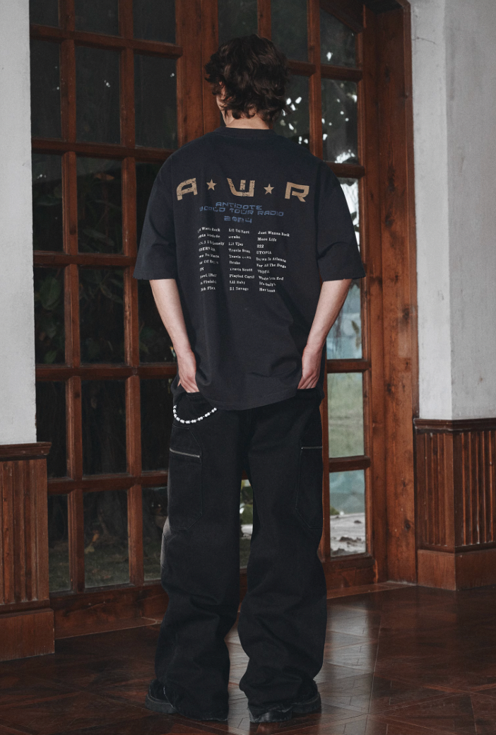 ANTIDOTE Radio Mottled Old Printed Tee