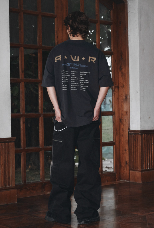 ANTIDOTE Radio Mottled Old Printed Tee