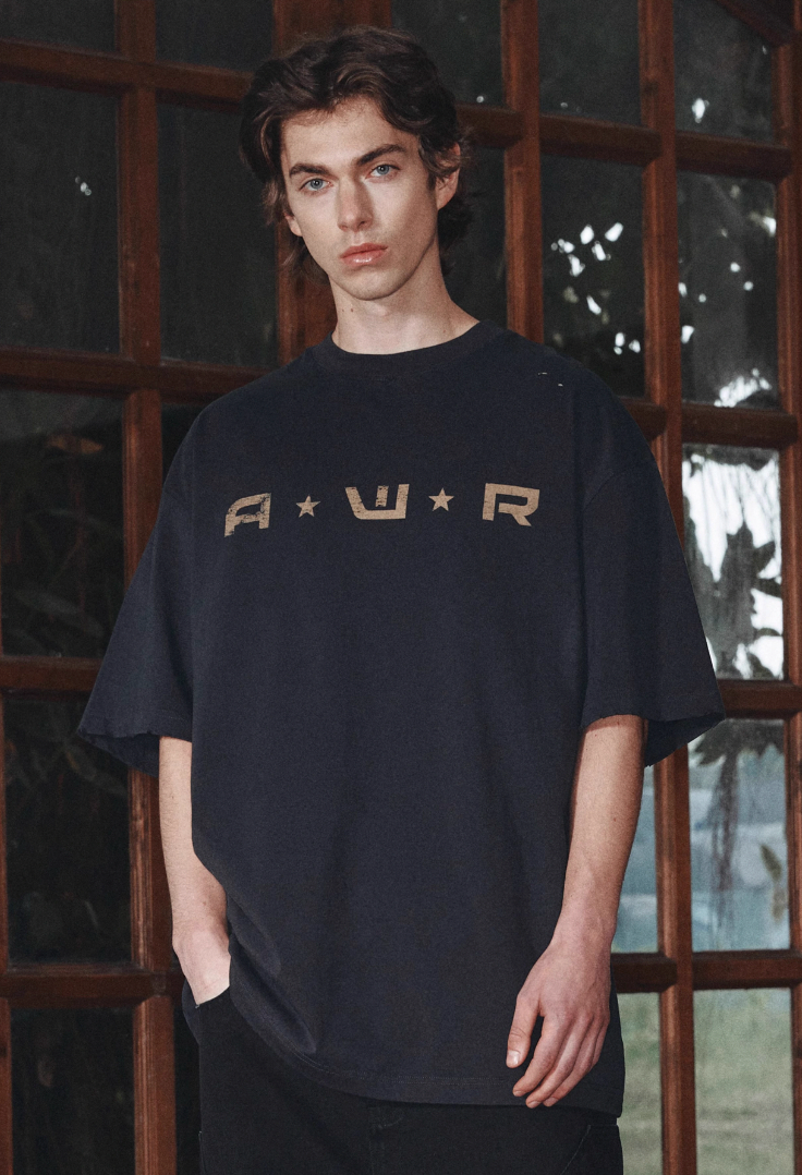 ANTIDOTE Radio Mottled Old Printed Tee