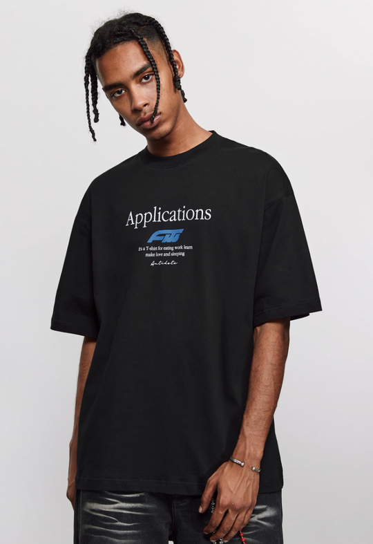 ANTIDOTE Logo Typography Letters Printed Tee