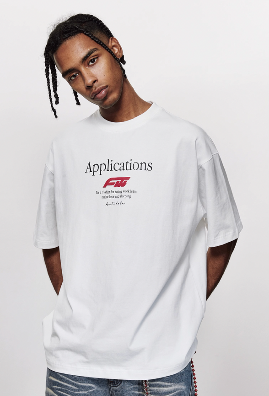 ANTIDOTE Logo Typography Letters Printed Tee
