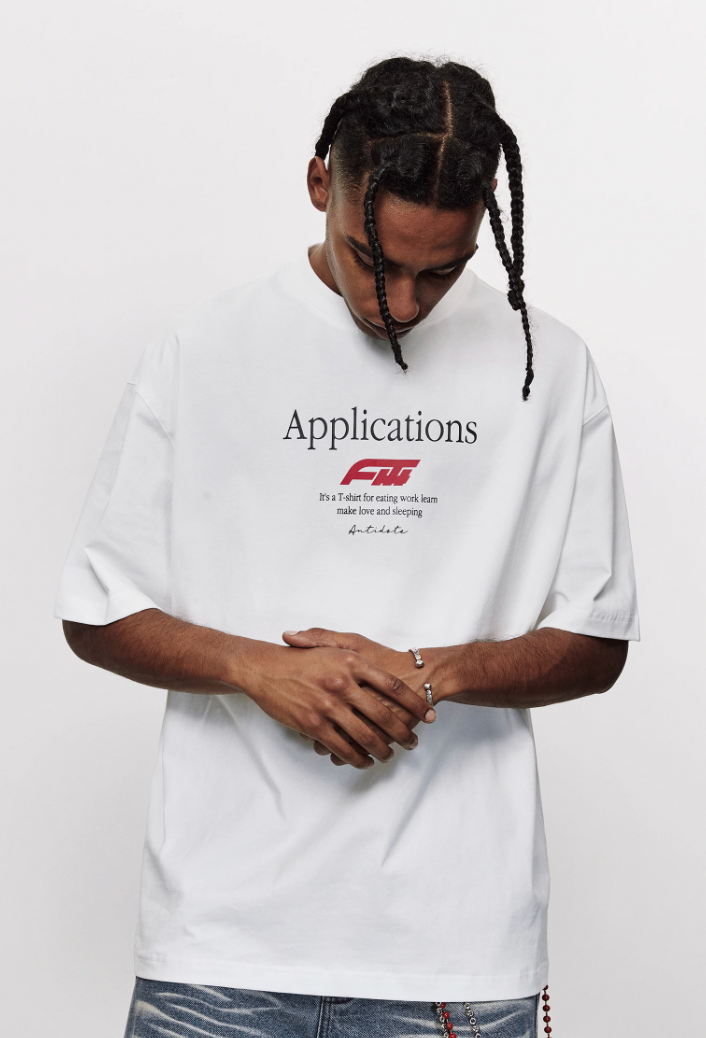 ANTIDOTE Logo Typography Letters Printed Tee