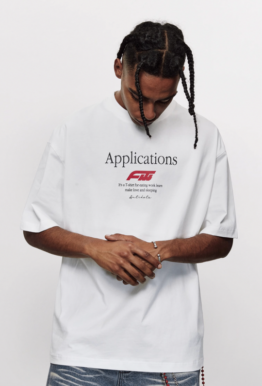 ANTIDOTE Logo Typography Letters Printed Tee