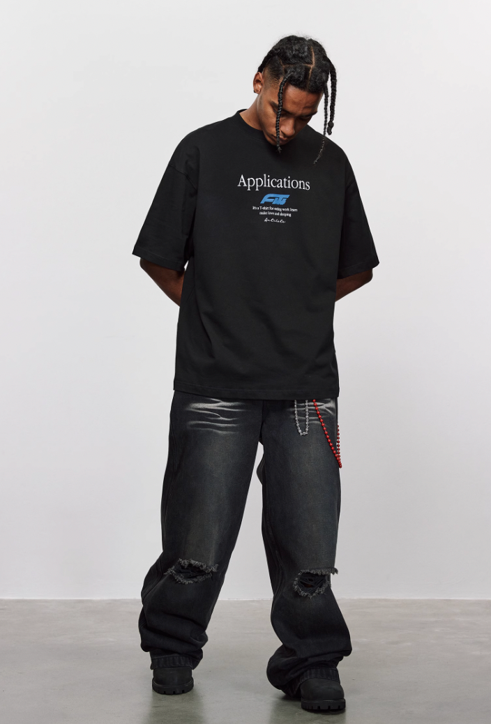 ANTIDOTE Logo Typography Letters Printed Tee