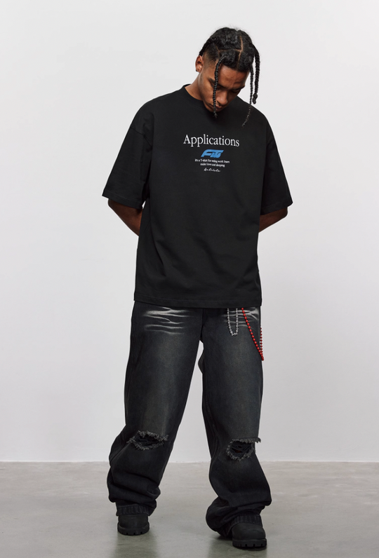 ANTIDOTE Logo Typography Letters Printed Tee