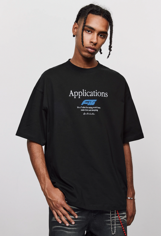 ANTIDOTE Logo Typography Letters Printed Tee