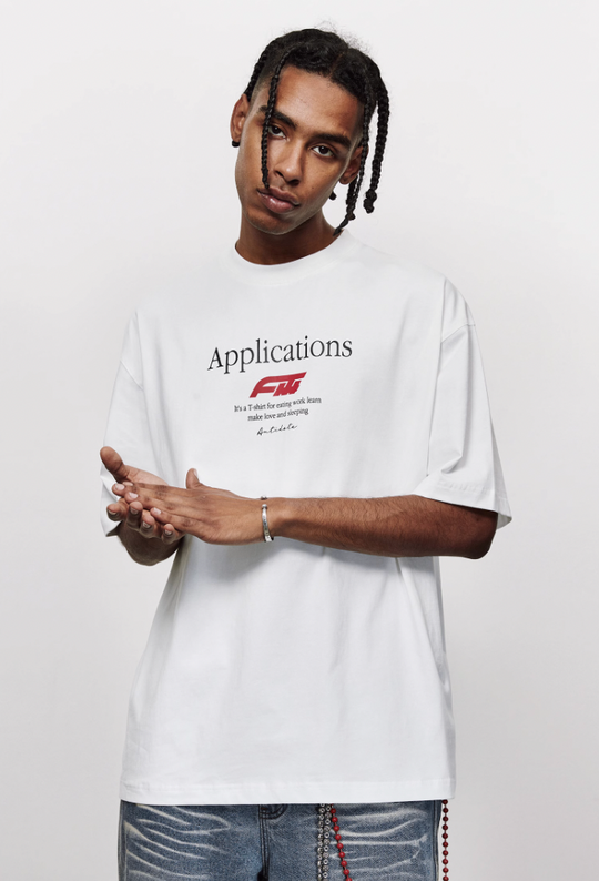 ANTIDOTE Logo Typography Letters Printed Tee