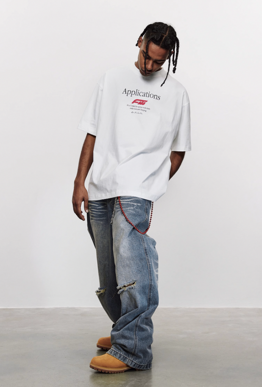 ANTIDOTE Logo Typography Letters Printed Tee