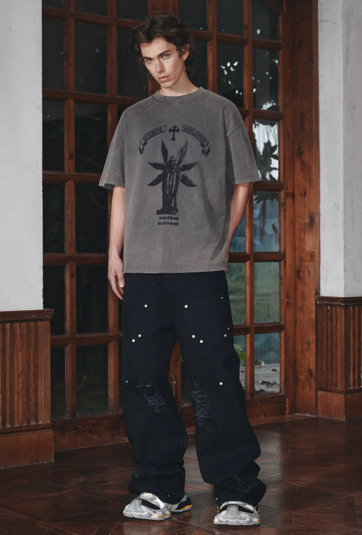 ANTIDOTE Dr. Beak Printed Vintage Washed Tee