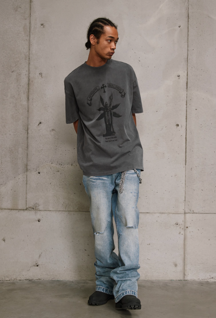 ANTIDOTE Dr. Beak Printed Vintage Washed Tee