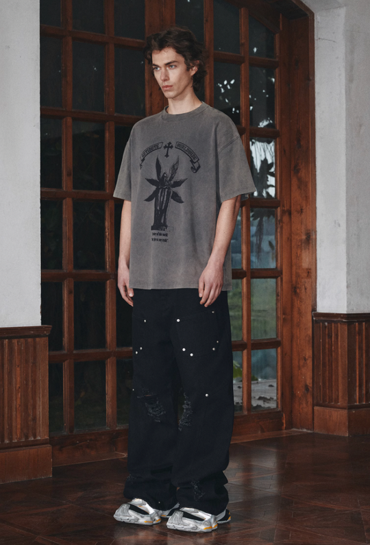 ANTIDOTE Dr. Beak Printed Vintage Washed Tee