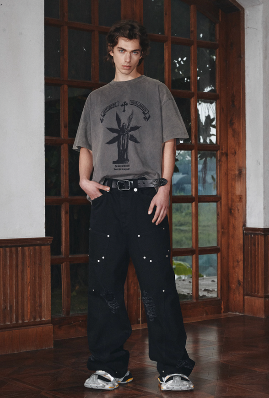 ANTIDOTE Dr. Beak Printed Vintage Washed Tee