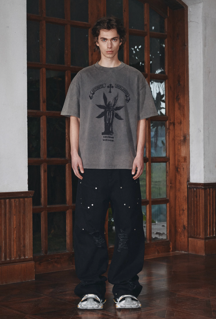 ANTIDOTE Dr. Beak Printed Vintage Washed Tee