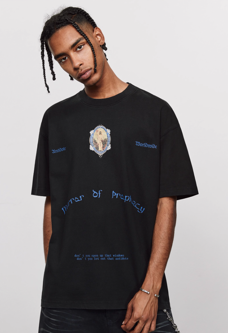 ANTIDOTE Truth Mirror Theme Printed Tee