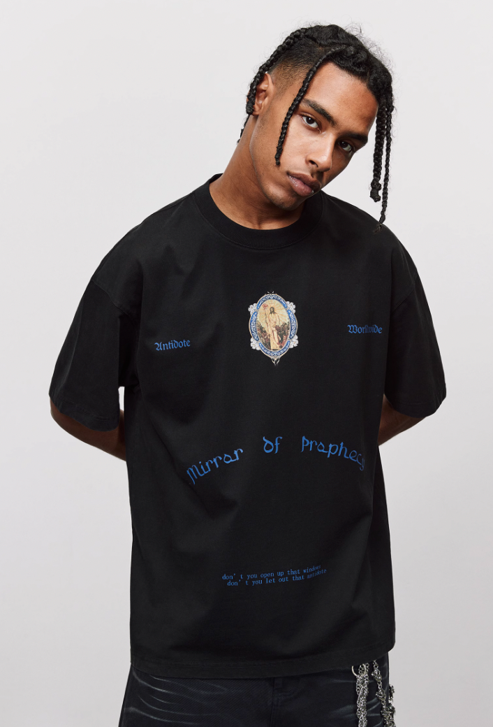 ANTIDOTE Truth Mirror Theme Printed Tee