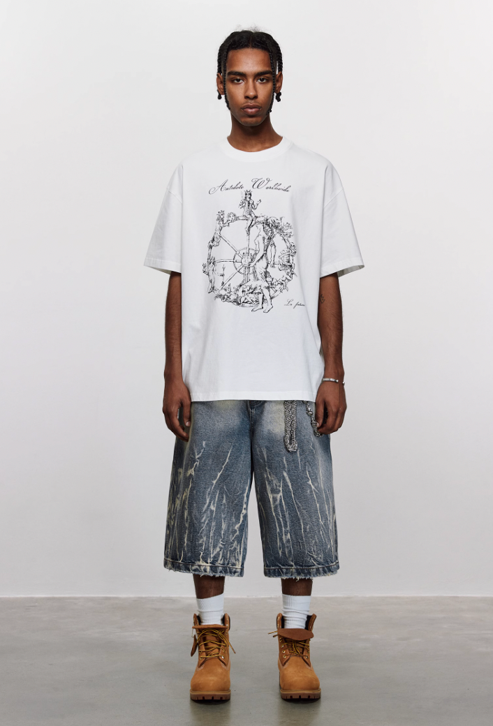 ANTIDOTE Wheel of Fortune Printed Tee