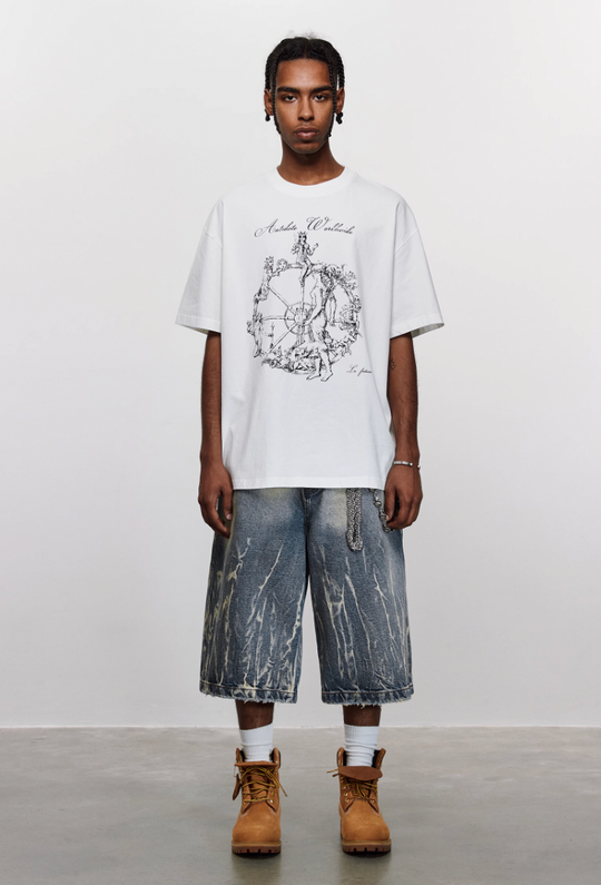 ANTIDOTE Wheel of Fortune Printed Tee