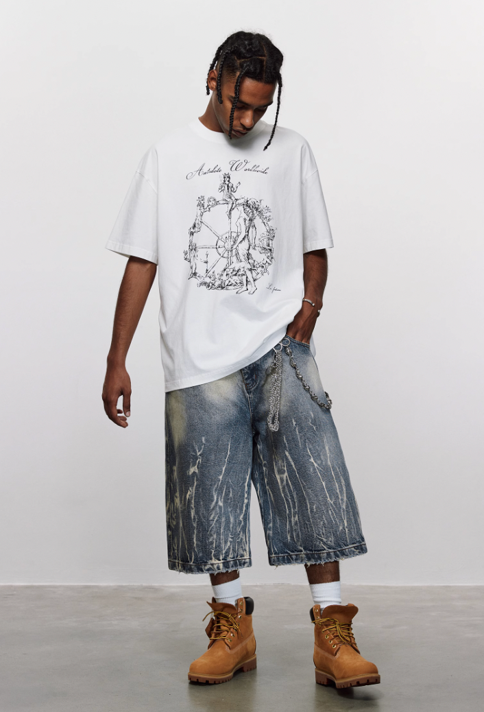 ANTIDOTE Wheel of Fortune Printed Tee