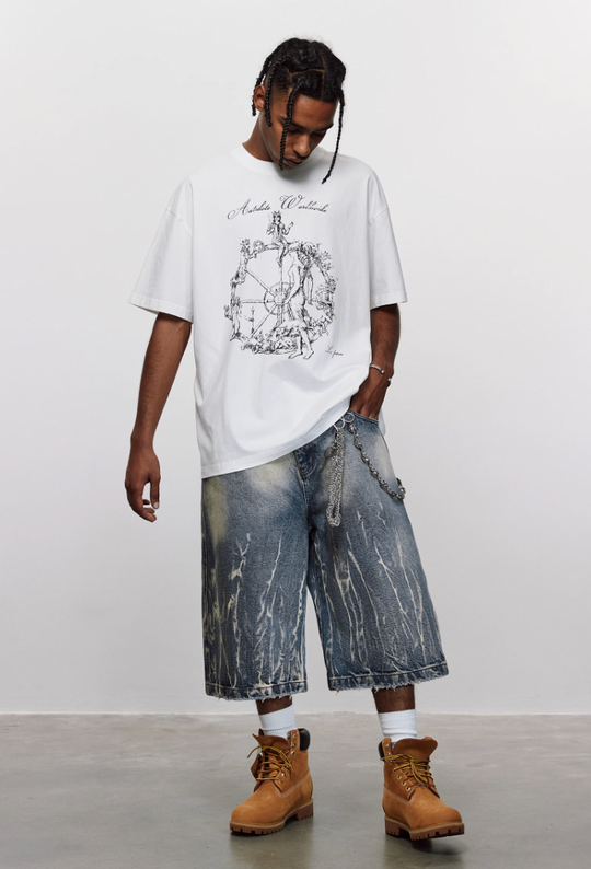 ANTIDOTE Wheel of Fortune Printed Tee