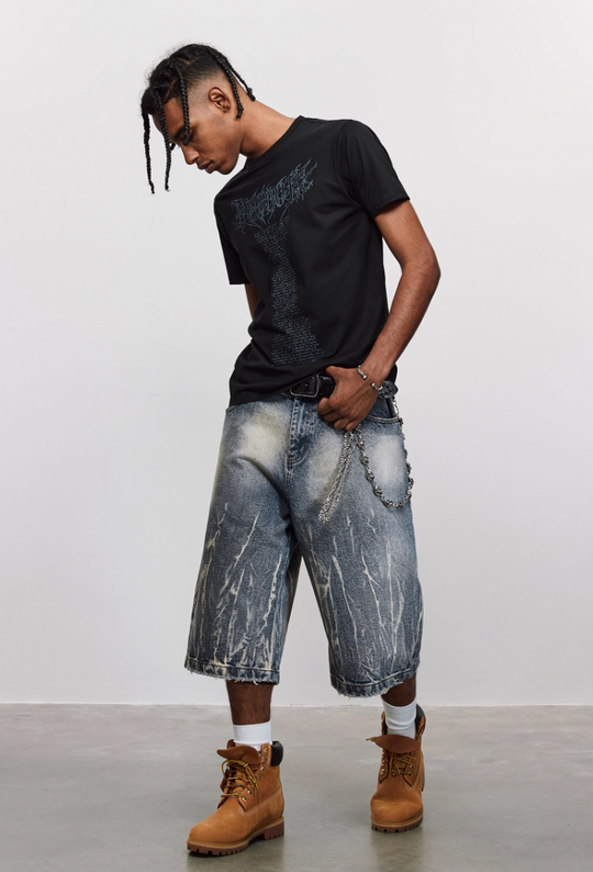 ANTIDOTE Venom Font Printed Slim Stretch Tee