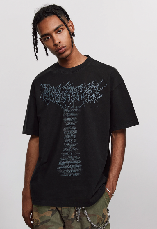ANTIDOTE Venom Font Printed Tee