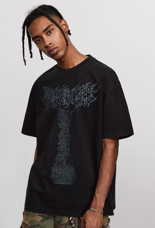 ANTIDOTE Venom Font Printed Tee